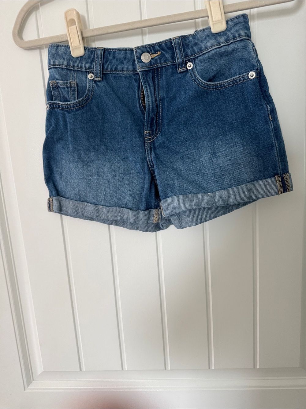 wonder nation Classic Blue Rolled-Hem Jean Shorts